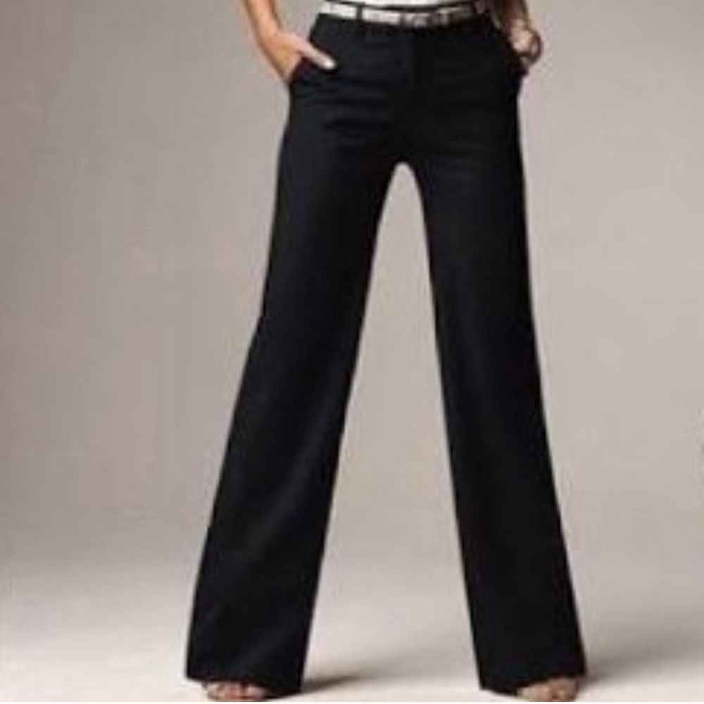Body By Victoria Marissa Fit Wide Leg Grey supermodel Trousers Y2K Academia